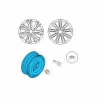 OEM 2012 Infiniti QX56 Wheel Assy-Spare Tire Diagram - 40300-1LD2A