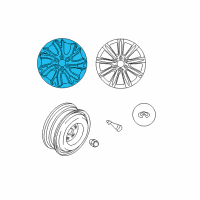 OEM 2013 Infiniti QX56 Aluminum Wheel Diagram - D0300-1LB4A