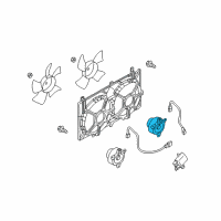 OEM Infiniti Motor Assy-Fan Diagram - 21487-EH10B