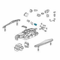 OEM 2018 Acura RLX Switch Assembly, Heated Seat Diagram - 35650-TY2-A01