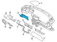 OEM 2022 Toyota GR86 Cluster Bezel Diagram - SU003-09815