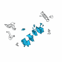OEM 2014 Lexus RX350 Case, Air Cleaner Diagram - 17711-0P024