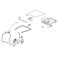 OEM 2006 Chevrolet SSR Strut-Rear Compartment Lid Diagram - 15164801