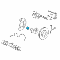 OEM 2017 Acura ILX Bearing Assembly, Front Hub Diagram - 44300-TAA-J51