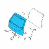 OEM 2008 Kia Rondo Panel Assembly-Tail Gate Diagram - 737001D050