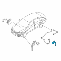 OEM 2016 Kia K900 Sensor Assembly-Rear HEIGH Diagram - 558303T200