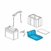 OEM Acura TSX Box, Battery Diagram - 31521-SEA-000