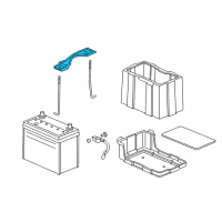 OEM 2008 Acura TSX Plate, Battery Setting Diagram - 31512-SEA-000