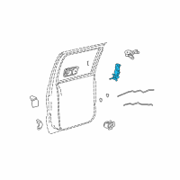 OEM 1998 Oldsmobile Bravada Rear Side Door Lock Diagram - 15111441