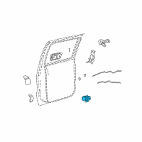 OEM 2004 Chevrolet S10 Handle, Front Side Door Inside Diagram - 15997813