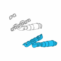 OEM 2005 BMW 760i Exchange. Exhaust Manifold With Catalyst Diagram - 18-40-7-548-943