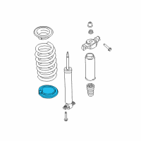 OEM Ford Lower Seat Diagram - E1GZ-8321-A
