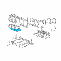 OEM 2008 Chevrolet Avalanche Pad-Rear Seat Cushion Diagram - 22771042