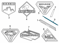 OEM 2021 Ford Bronco Sport WEATHERSTRIP - DOOR BELT Diagram - M1PZ-7821452-A