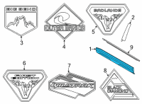 OEM Ford Bronco Sport MOULDING - DOOR OUTSIDE Diagram - M1PZ-7820878-A