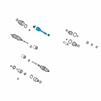 OEM 2005 Toyota Highlander Front Cv Joint Assembly Diagram - 43030-08040
