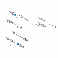 OEM 2005 Toyota Highlander Boot Kit Clamp Diagram - 42345-04040