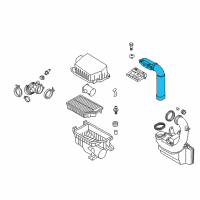 OEM 2014 Kia Forte5 Duct-Air "B" Diagram - 28210A7000