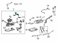 OEM 2022 Lexus NX350h Fuel Level Sensor Diagram - 8332042101