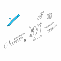 OEM Kia Trim Assembly-Front Pillar Diagram - 858103T600TPT