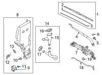 OEM 2005 Hyundai Tucson Filter-Washer Motor Diagram - 98515-1F000