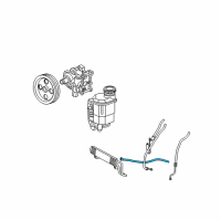 OEM 2008 Dodge Ram 2500 Line-Power Steering Return Diagram - 52113119AD