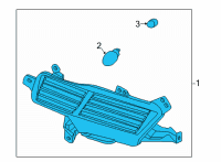 OEM 2022 Hyundai Ioniq 5 LAMP ASSY-SIDE T/SIG & REAR, LH Diagram - 92405-GI050