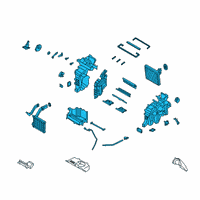 OEM 2020 Hyundai Santa Fe Heater & Evaporator Assembly Diagram - 97205-S2CB0