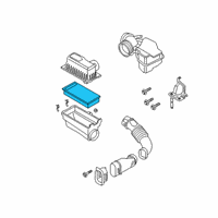 OEM 2021 Ford Explorer Air Filter Diagram - L1MZ-9601-A