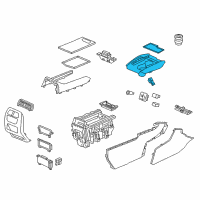 OEM 2018 Honda Pilot Panel Ass*NH900L* Diagram - 77295-TG7-A12ZB