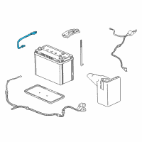 OEM 1997 Honda Civic Cable Assembly, Battery Ground Diagram - 32600-S04-A02