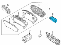 OEM 2021 Kia Niro Door Lock Switch Diagram - 93750G5000DDK