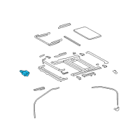 OEM 2016 Lexus LS460 Gear Assembly, Sliding Roof Diagram - 63260-50080