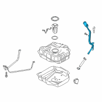 OEM 2014 Ford C-Max Filler Pipe Diagram - FV6Z-9034-D