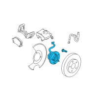 OEM 2006 Pontiac G6 Front Hub Diagram - 15793213