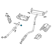 OEM 2019 Jeep Cherokee Hanger-Exhaust Diagram - 68233484AA