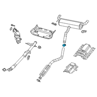 OEM Jeep Cherokee Exhaust Clamp Diagram - 68260095AA