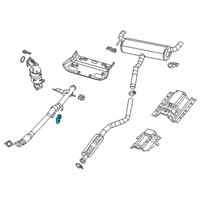 OEM Jeep Cherokee Bracket-Exhaust Diagram - 68260096AA