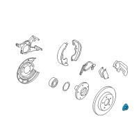 OEM 2002 Mercury Mountaineer Axle Nut Diagram - -W705967-S439X