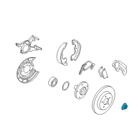 OEM Mercury Mariner Axle Nut Diagram - -W705967-S439X