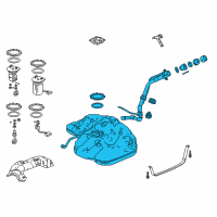 OEM 2019 Honda Accord Tank Set, Fuel Diagram - 17044-TVA-A04