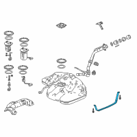 OEM Honda Accord Band, Fuel Tank Mounting (L) Diagram - 17522-TVA-A00