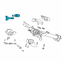 OEM Dodge Viper None-Ignition Lock Diagram - 5003845AA