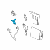 OEM Saturn Sky Camshaft Sensor Diagram - 12674704