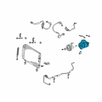 OEM 2008 Lexus SC430 Compressor Assembly Diagram - 88320-3A231