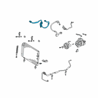 OEM 2005 Lexus SC430 Hose, Cooler Refrigerant Discharge, NO.1 Diagram - 88703-24030