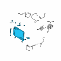 OEM 2003 Lexus SC430 CONDENSER Assembly Diagram - 88460-24091