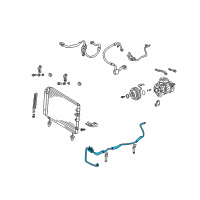 OEM 2010 Lexus SC430 Pipe, Cooler Refrigerant Liquid, A Diagram - 88706-24130