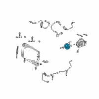 OEM 2004 Lexus SC430 Clutch Assembly, Magnet Diagram - 88410-50110