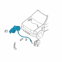 OEM 2003 Infiniti QX4 Actuator Assy-Ascd Diagram - 18910-4W900